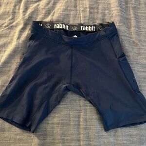 Rabbit Navy Blue Athletic Shorts